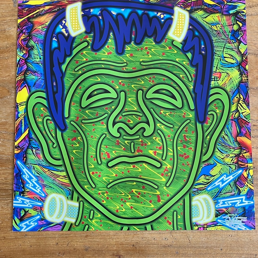 Frankenstein art print 11x11